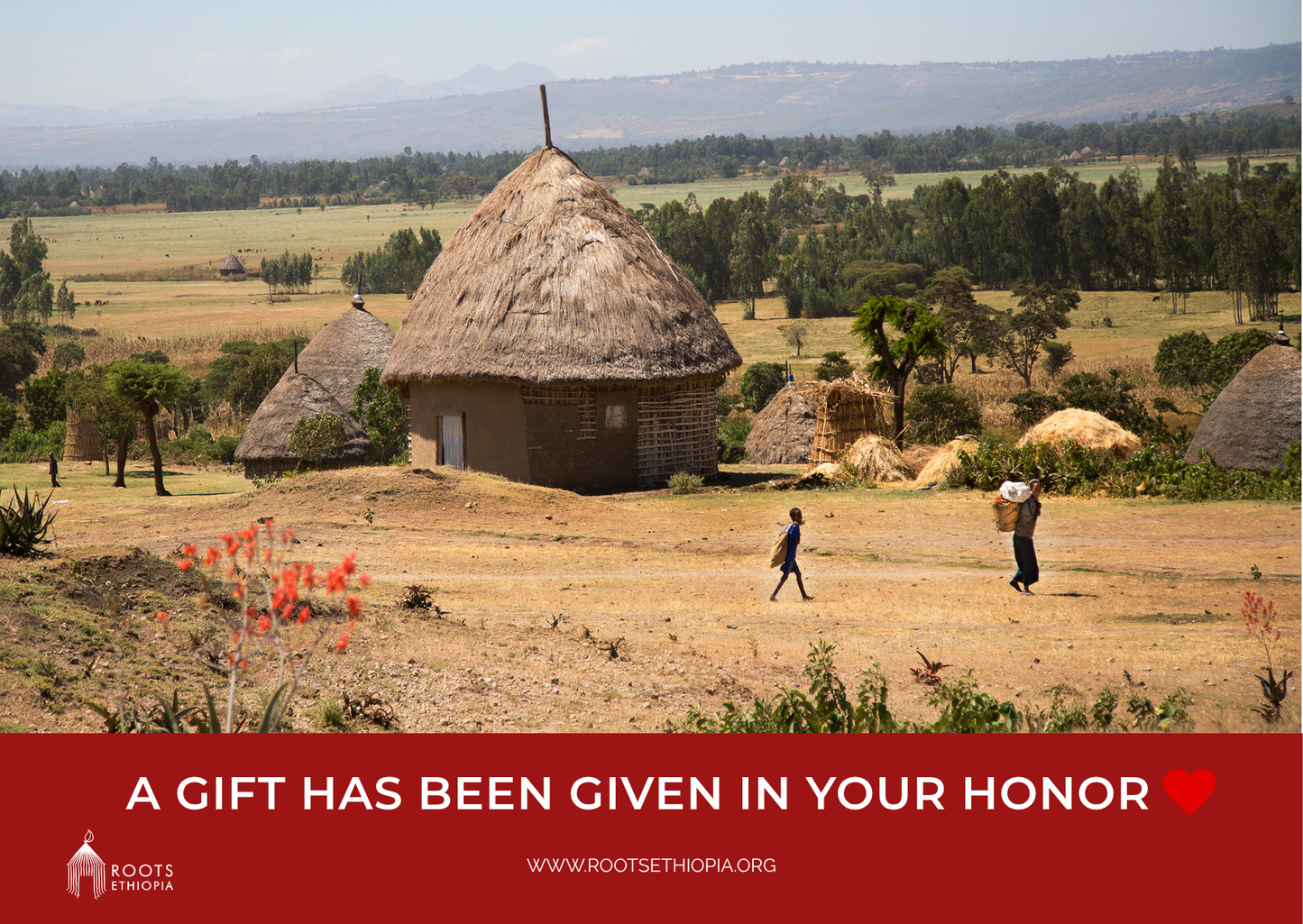 Your Gift Card Download: "A gift has been given in your honor"